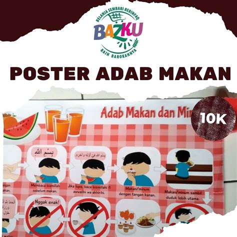 Poster Adab Makan Kuttab Daarussalaam