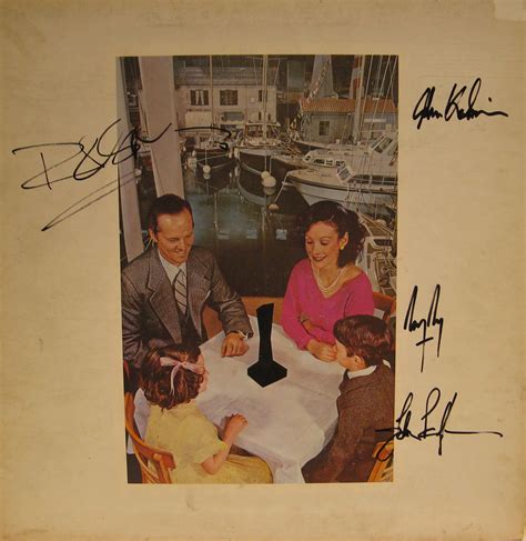 Led Zeppelin: Fully Hand Signed "Presence" LP