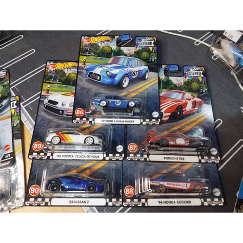 Car Culture Hot Wheels Premium Boulevard 2023 Honda Accord Porsche Nissan Z Ford Anglia Toyota