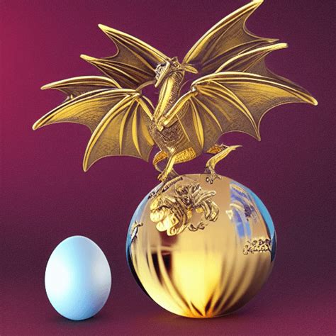 Golden Dragon Egg · Creative Fabrica