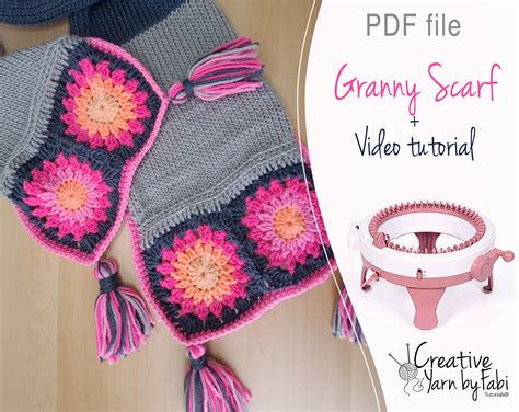 Circular Knitting Machine Scarf Tutorial - Sentro Knitting Machine Patterns