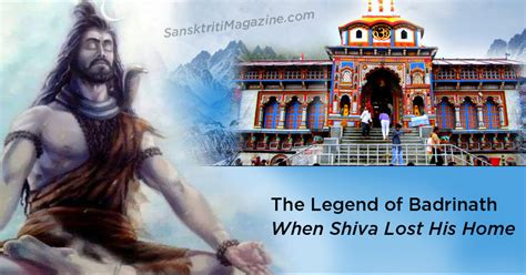 legend of badrinath – shiva | Sanskriti - Hinduism and Indian Culture ...