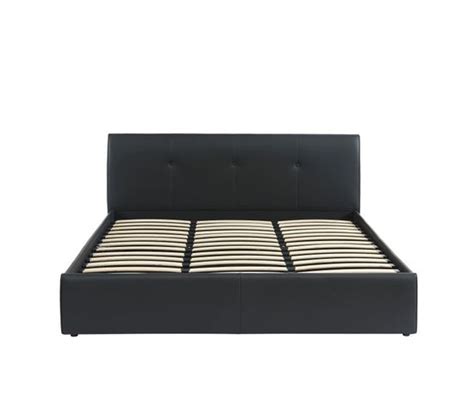 Lit Coffre Seguro Simili Noir 180x200 Sommier Inclus Lit BUT