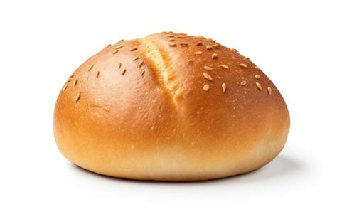 Premium Photo Fresh Baked Wheat Bun Isolated On Transparent Or White