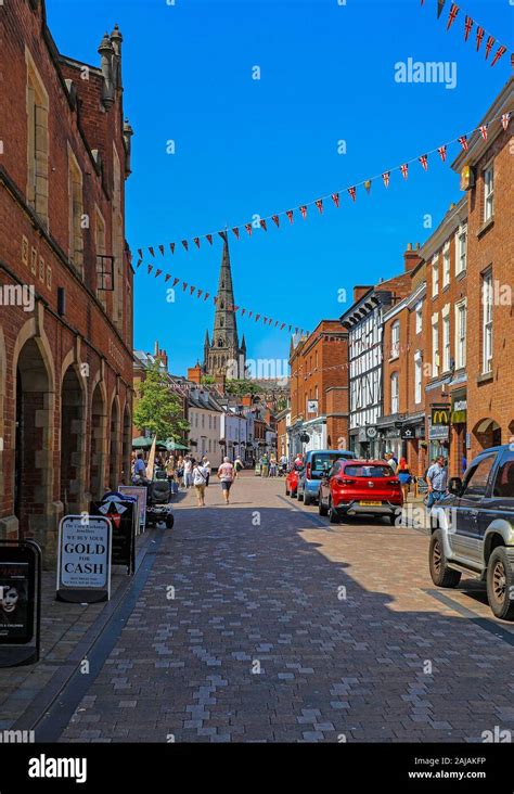 A View Of Lichfield Cathedral From Conduit Street Lichfield