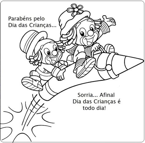 Feliz Dia das Criançasdesenhos para imprimir colorir e pintar