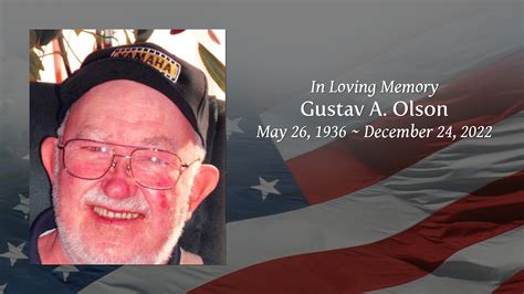 Gustav A Olson Tribute Video