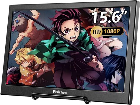 Pisichen Portable Monitor 15 6 Inch Full HD 1920x1080P IPS Gaming