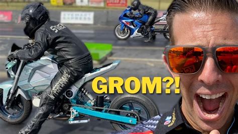 Nitrous Grom Stuns Gsxr Youtube