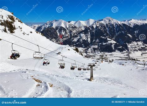 Mountains Ski Resort Bad Hofgastein - Austria Stock Image - Image of austria, carriage: 28200371