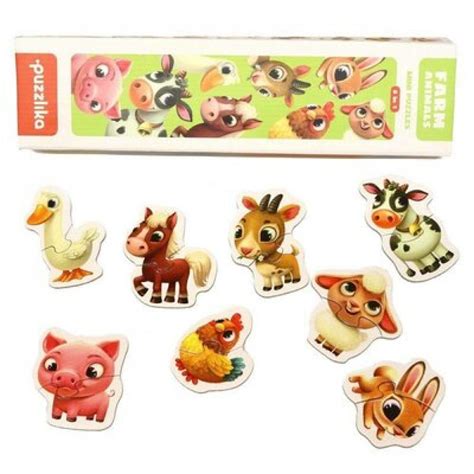 Educational puzzle Farm animals Recommended age 18m+ For boys For girls