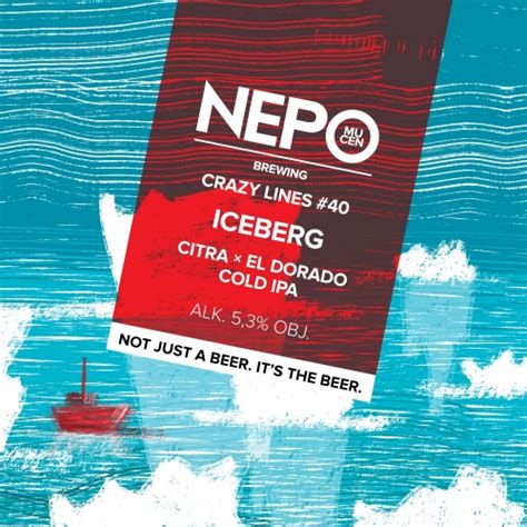 Nepomucen Crazy Lines 40 Iceberg Citra El Dorado Cold IPA Piwo