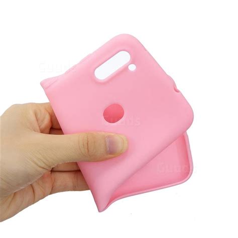 Candy Soft Silicone Protective Phone Case For Samsung Galaxy A11 Dark Pink Galaxy A11 Cases