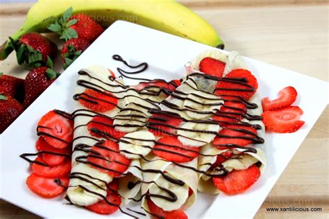 Strawberry Banana Nutella Pancakes Xantilicious