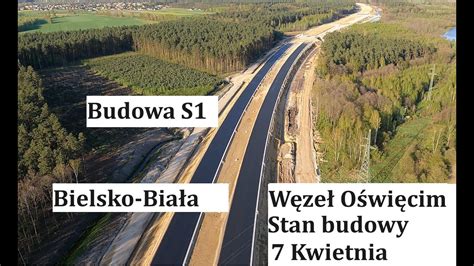 Budowa S 1 14 Bielsko Biała Węzeł Oświęcim 4K YouTube