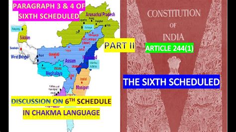 Partii Sixthschedule In The Constitution Of India Paragraph 3 And 4