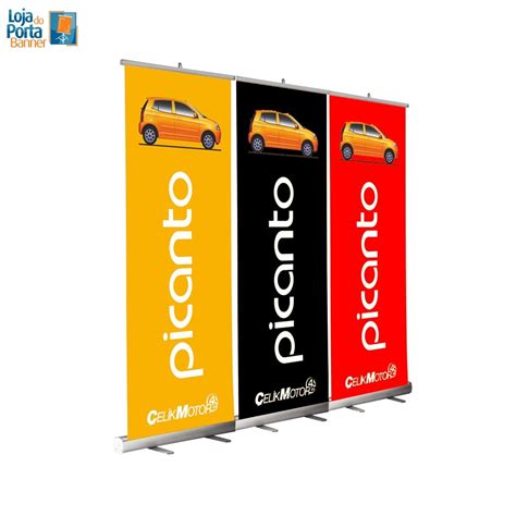 Banner Roll Up M X M Personalizado Loja Do Porta Banner