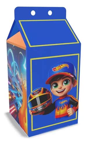 Caixinha Lembrancinha Festa Hot Wheels 10 Unid Mod G56y Parcelamento Sem Juros