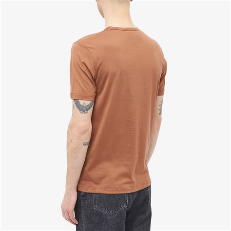 Sunspel Classic Crew Neck T Shirt Pecan END GB