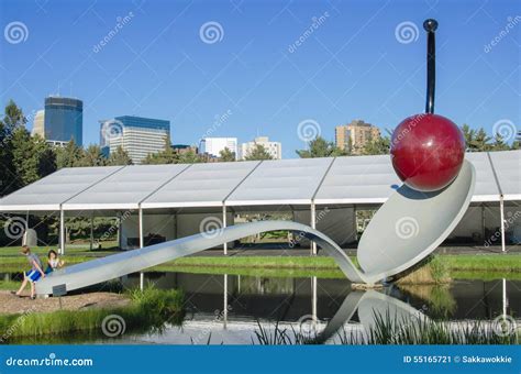 The Spoonbridge And Cherry At The Minneapolis Sculpture Garden