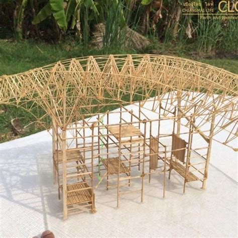 Bamboo Space Frame Playground Bamboo Earth Architecture Bamboo