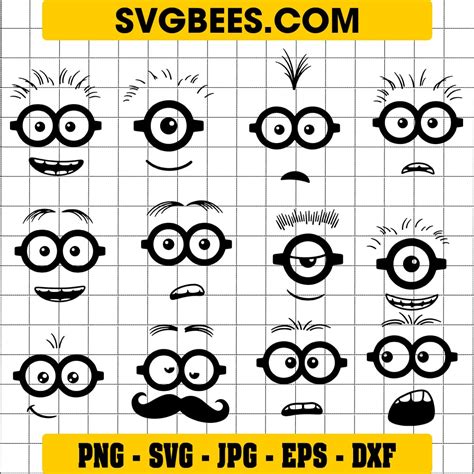 Minion Eyes SVG by SVGbees: SVG Files for Cricut - Get Premium SVGs on ...