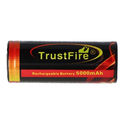 Trustfire 26650 5000mAh 3 6V 3 7V geschützter Li Ion Akku Abmessungen