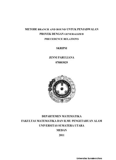 Top Pdf Studi Penjadwalan Dengan Menggunakan Metode Penjadwalan Linier