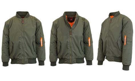 12 Pieces Mens Heavyweight Ma 1 Flight Bomber Jackets Olive Size X