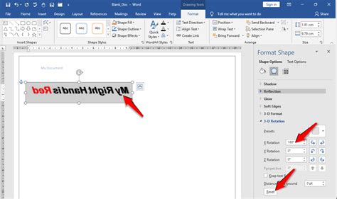 How To Mirror Flip Text In Ms Word Officebeginner