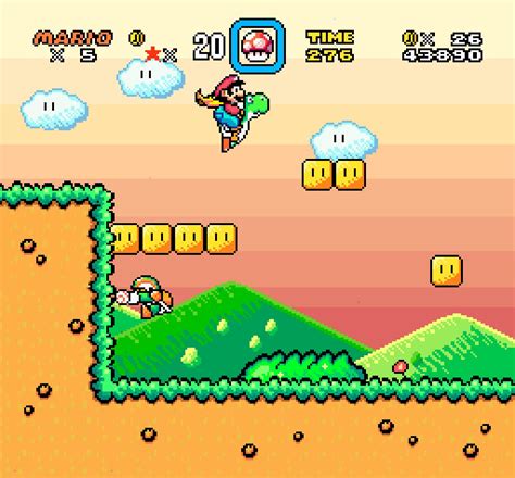 Nintendo Fanart Super Mario World With Yoshis Island Art Style My