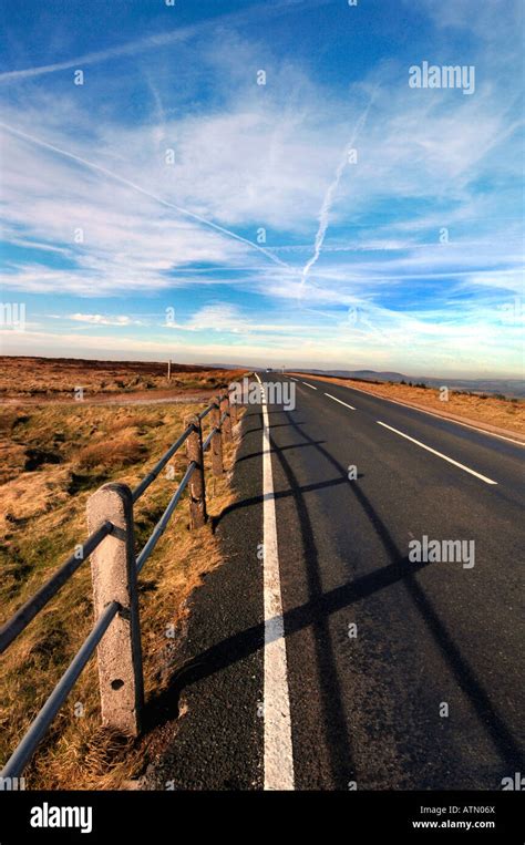 A Staffordshire Moorlands Road Stock Photo - Alamy