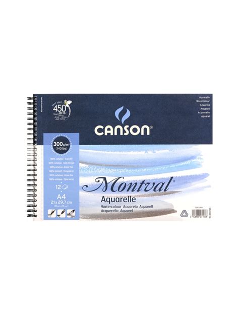 Bloco Aquarela Canson Montval Aquarelle 300g m² A5 Textura F