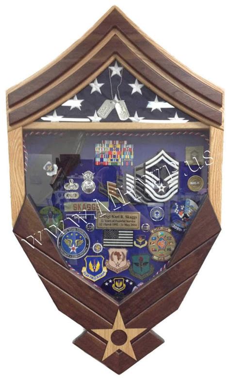 Air Force Logo E8 Senior Master Sergeant Shadow Box 3×5 Etsy Artofit