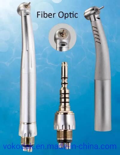 Dental Fiber Optic Turbine Push High Speed Handpiece With Quick