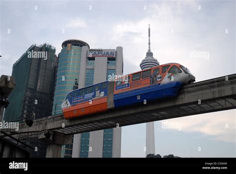 Sky Train Kl Monorail Kuala Lumpur Malaysia South East Asia Stock