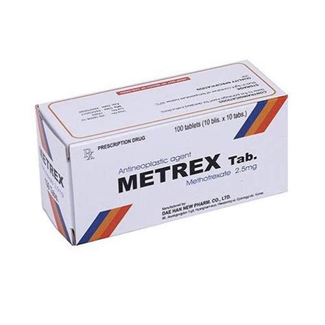 Methotrexate 2 5mg Pfizer H 100V Hy Lạp