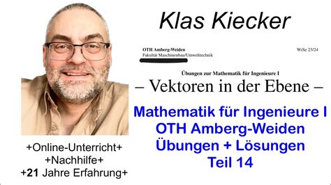 Yt Mathematik F R Ingenieure I Bungen Teil Oth Amberg Weiden