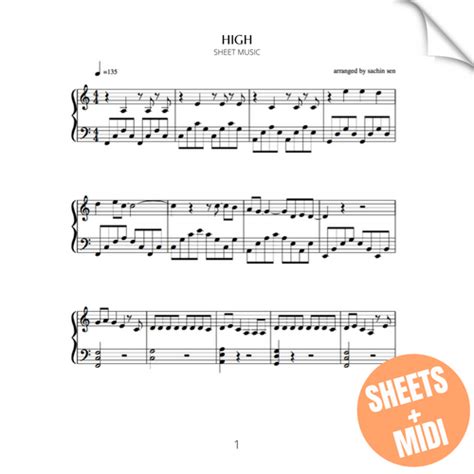 High Sheet Music And Midi Sachin Sen