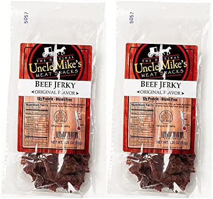 Amazon Uncle Mike S Beef Jerky Snacks Gluten Free Bags Tasty