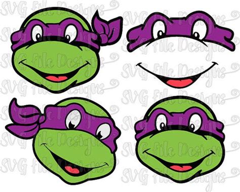 Teenage Mutant Ninja Turtle Donatello Purple Mask Layered Cutting File