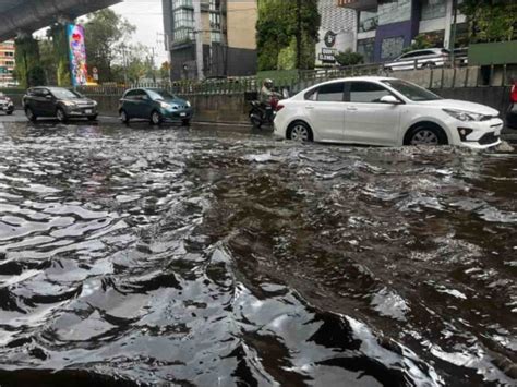 Lluvias Causan Encharcamientos En La Zona Sur Poniente De La Cdmx