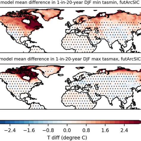 A Multimodel Mean Changes In 1in20year DecemberJanuaryFebruary