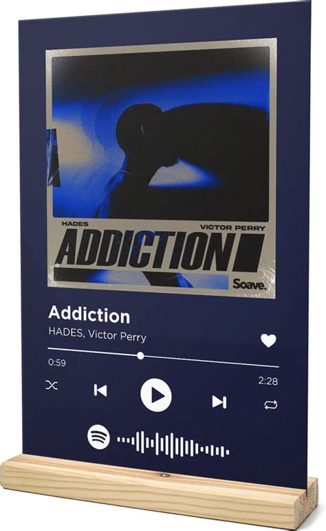 Songr Spotify Muziek Bordje Addiction HADES Victor Perry 20x30