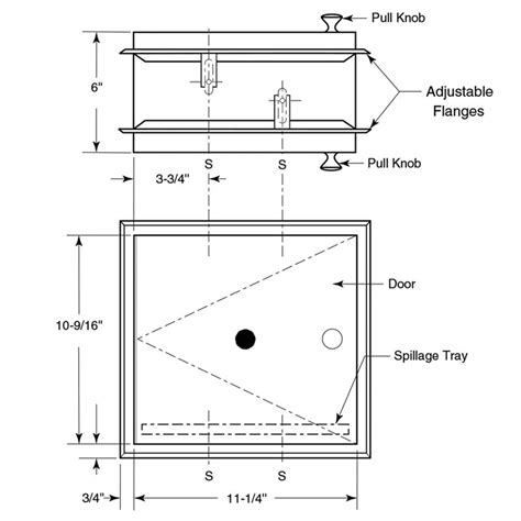 Bobrick Recessed Specimen Pass Thru Cabinet