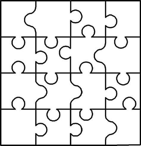 Preschool Puzzle Coloring Page Coloring Pages