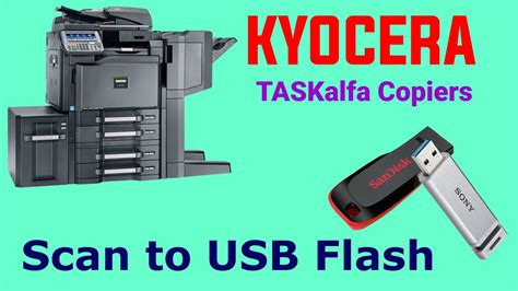 Kyocera Taskalfa Copiers Scan To Usb Flash Drive Youtube