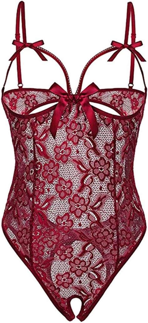 Womens Plus Size Sexy Lingerie Hot Erotic Lace Babydoll Corset Porno