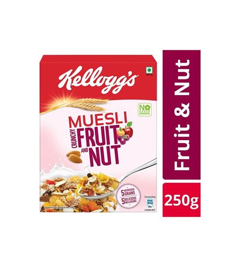 KELLOGGS MUESLI FRUIT NUT Weight 160 Gm