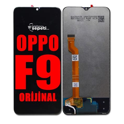 Oppo F9 Ekran Dokunmatik Siyah Çıtasız Orijinal ts026605